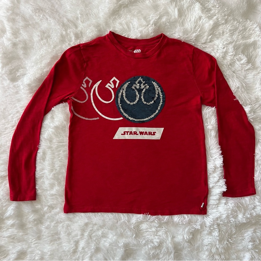 Star Wars Gap Kids Flip Sequins Long Sleeve (L)
